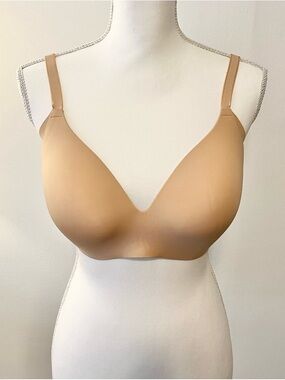 NWT Knix Wingwoman Plunging Wireless Contour Bra in Warm Sand. Sz 5= 36D 38C